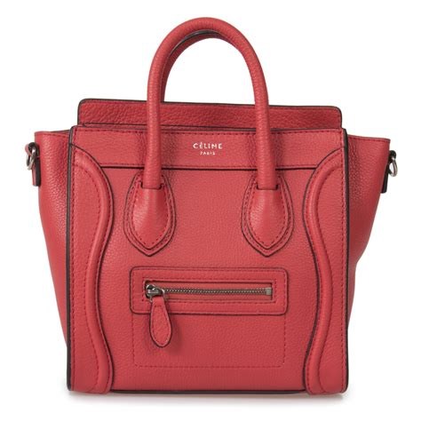 dark red celine bag